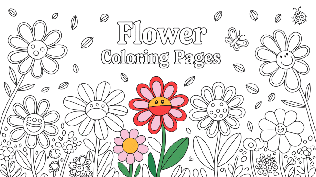 Flower Coloring Pages