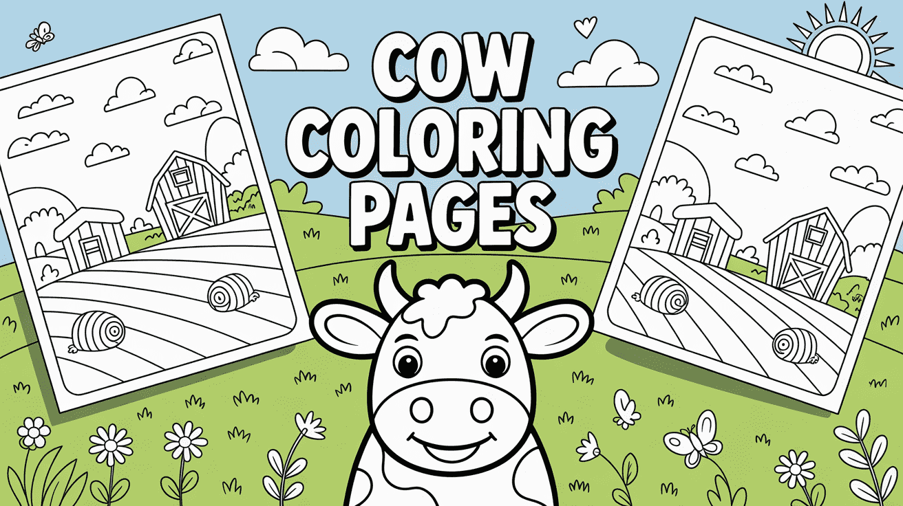Cow Coloring Pages