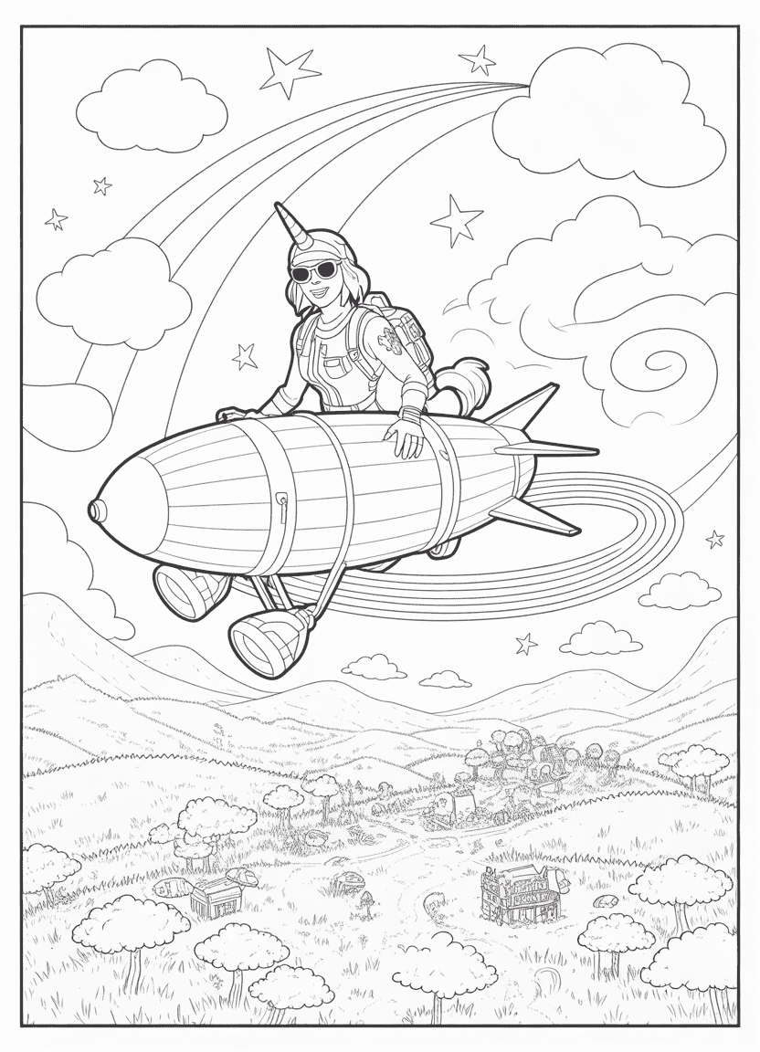 Fortnite Brite Bomber coloring page