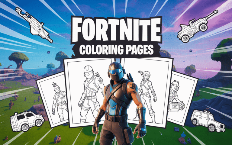 30 Fortnite Coloring Pages - Free Printable PDF Collection