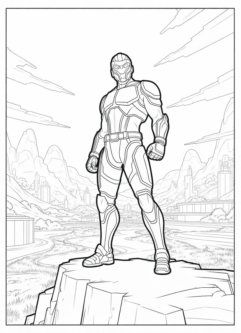  Fortnite Omega skin coloring page