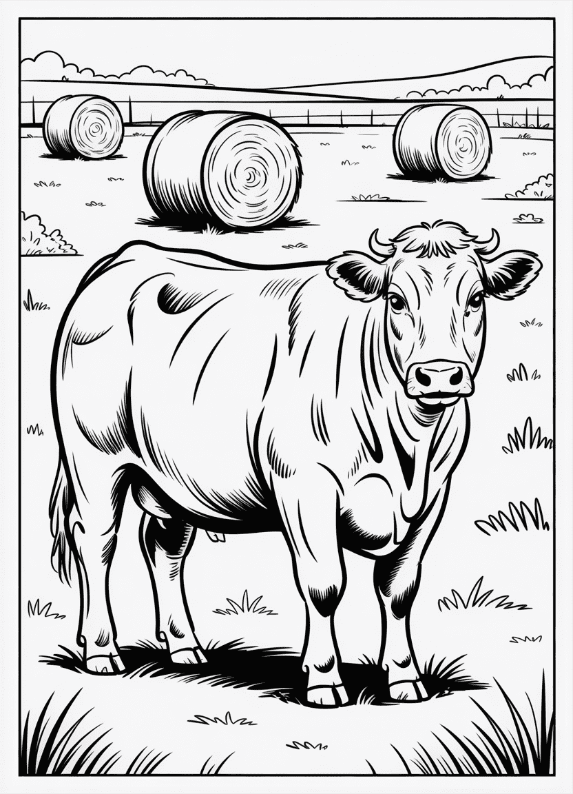Light-colored Charolais cow in open pasture
