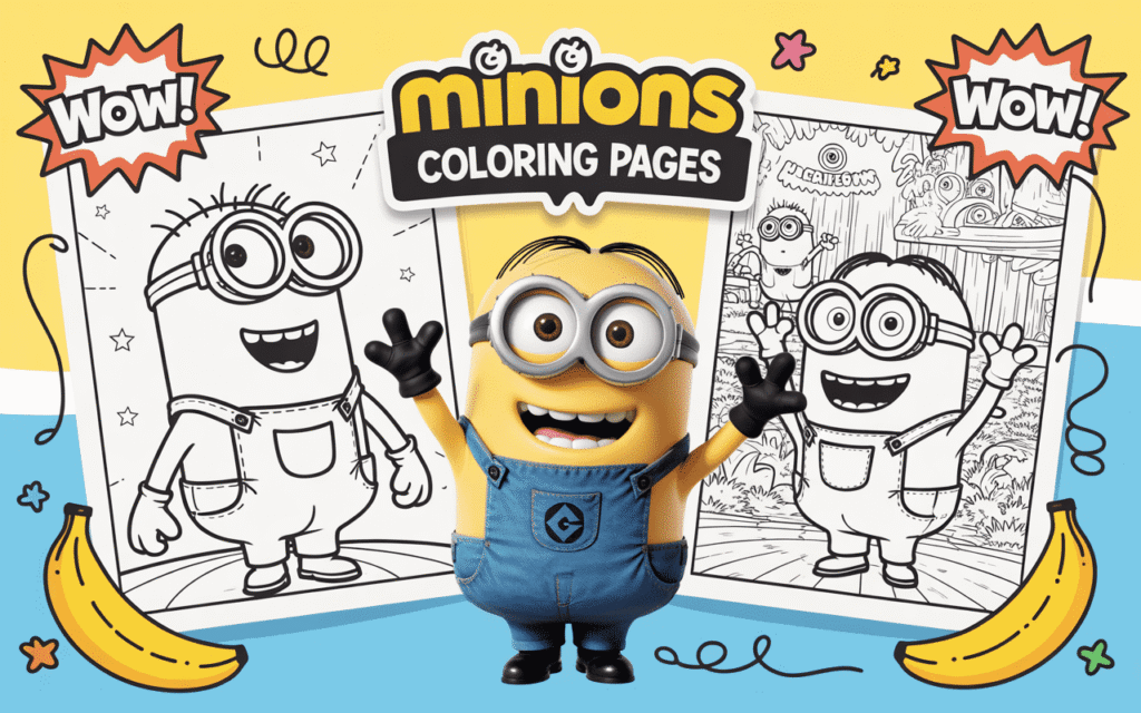 Minions Coloring Pages