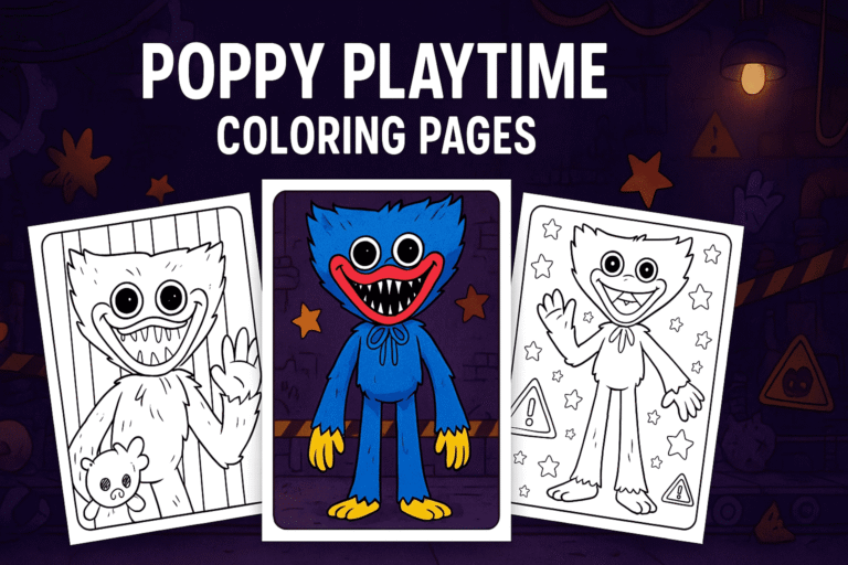 45 Poppy Playtime Coloring Pages - Free Printable PDF Collection