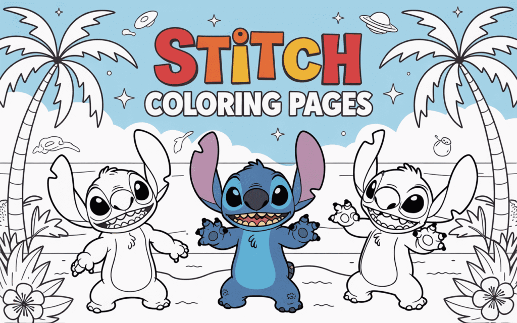 Stitch Coloring Pages