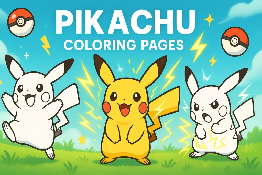 Pikachu Coloring Pages