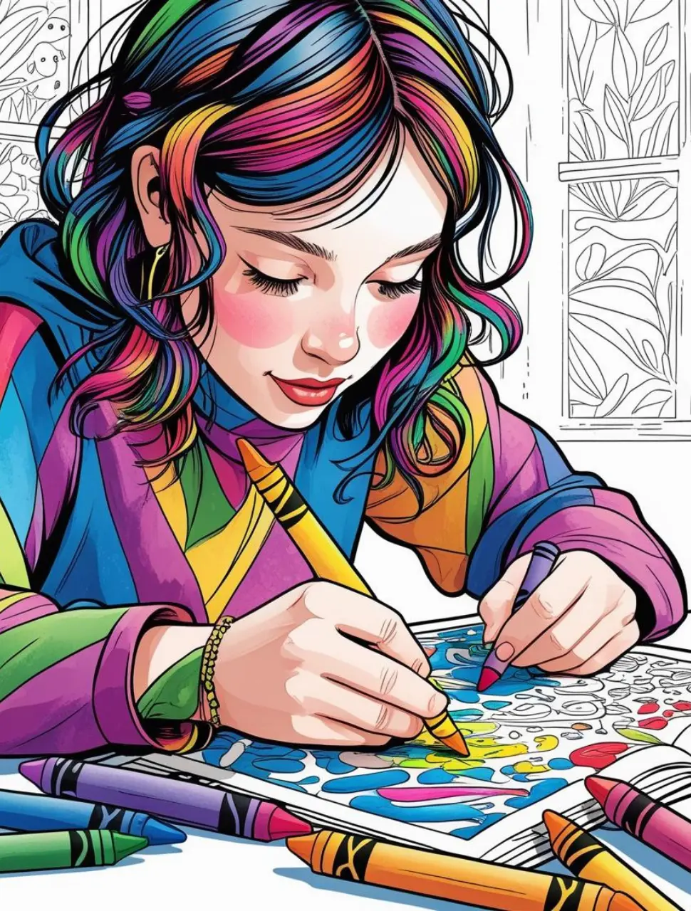Home 22 girl coloring 1